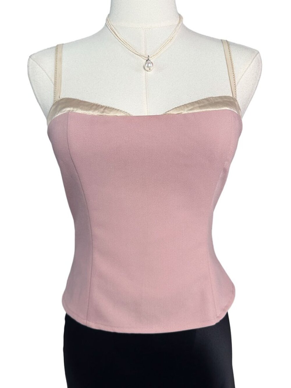 Reformation Melanie Top Pink Corset Lace Strap Camisole 4